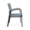 Lesro Newport Wide Guest Chair Metal Frame, Black, RS Rain Song Upholstery NP1201 - alternate 2